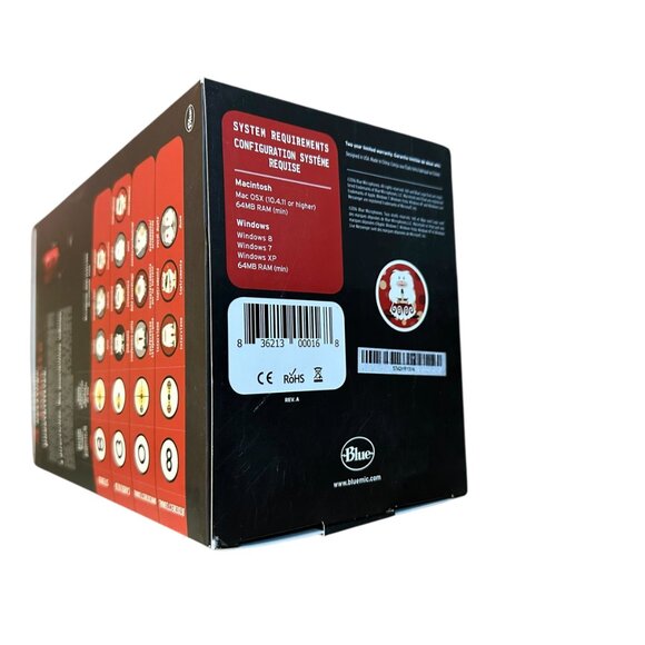 Blue Yeti Logitech Red USB Microphone Quality Recording Personal Studio NIB New - Picture 7 of 13